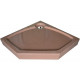 Поддон для душа GuteWetter Deluxe 90x90x16 P терракот пятиугольный, средний