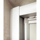 Душевой уголок GuteWetter Practic Square GK-401 левая 80x80 см стекло бесцветное, профиль матовый хром, квадратный, двери распашные