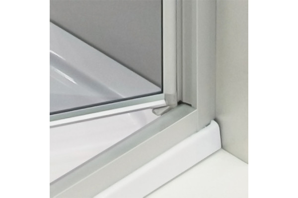 Душевой уголок GuteWetter Practic Rectan GK-401 правая 85x75 см стекло бесцветное, профиль матовый хром, прямоугольный, двери распашные