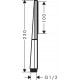 Ручной душ Hansgrohe Rainfinity 100 1jet EcoSmart 9 л/мин 26867700, матовый белый