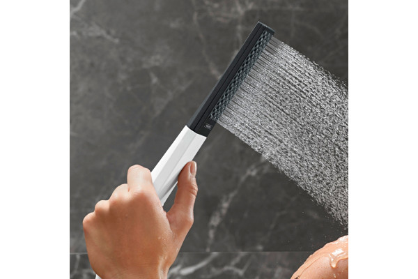 Ручной душ Hansgrohe Rainfinity 100 1jet EcoSmart 9 л/мин 26867700, матовый белый