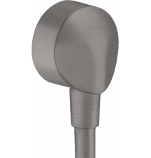 Шланговое подсоединение без клапана обратного тока E Hansgrohe FixFit 27454340, черный хром