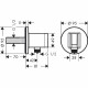 Шланговое подсоединение hansgrohe FixFit Porter S с держателем для душа 26888140, шлифованная бронза
