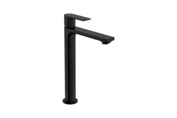 Смеситель для накладной раковины Hansgrohe Rebris S 240 CoolStart со сливным гарнитуром, черный матовый 72581670