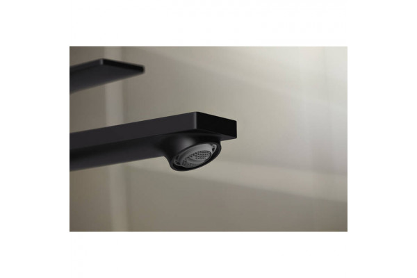 Смеситель для накладной раковины Hansgrohe Rebris S 240 CoolStart со сливным гарнитуром, черный матовый 72581670