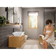 Смеситель для накладной раковины Hansgrohe Rebris S 240 CoolStart со сливным гарнитуром, черный матовый 72581670