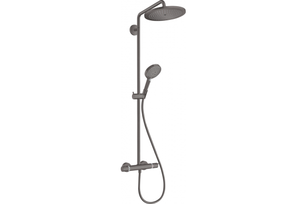 Душевая система Hansgrohe Croma Select S 280 1 режим струи 26890340, шлифованный черный хром
