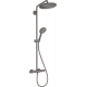 Душевая система Hansgrohe Croma Select S 280 1 режим струи 26890340, шлифованный черный хром
