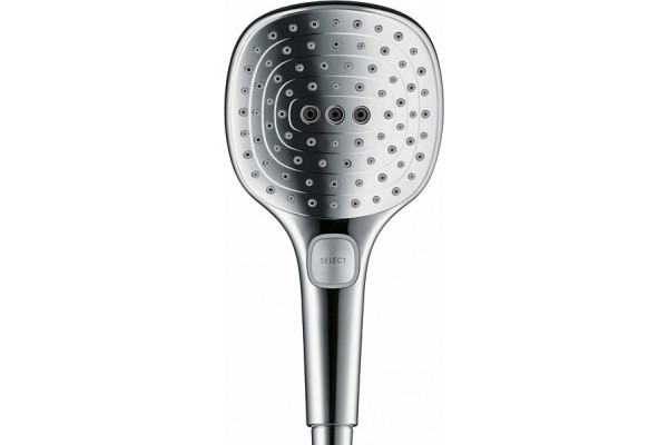 Душевая система Hansgrohe Raindance Select E Showerpipe 300 2jet EcoSmart 9 л/мин., ShowerTablet Select 300 27283000, хром