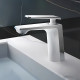 Смеситель для раковины Haiba HB10548-8, белый/хром, длина излива 12.1 см