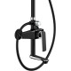 Душевая стойка Haiba HB24548-7, черный/хром, шланг 150 см