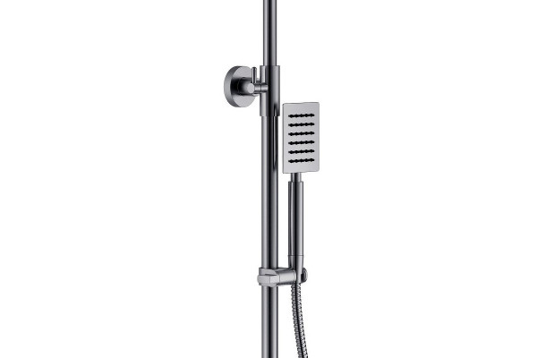 Душевая стойка Haiba HB24533-3, пепельный, цвет серый, шланг 150 см