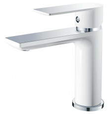 Смеситель для раковины Haiba HB10505-8, белый/хром, однорычажный, высота излива 10.1 см