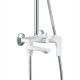 Душевая стойка Haiba HB24505-8, белый/хром в современном стиле