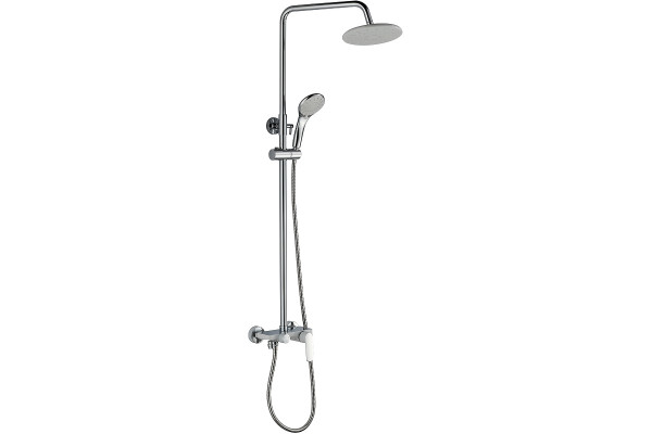 Душевая стойка Haiba HB24804, белый/хром, шланг 150 см