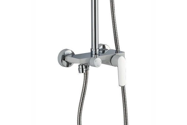 Душевая стойка Haiba HB24804, белый/хром, шланг 150 см