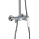 Душевая стойка Haiba HB24804, белый/хром, шланг 150 см
