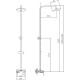 Душевая стойка Haiba HB24804, белый/хром, шланг 150 см