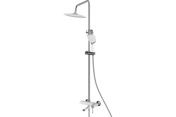 Душевая стойка Haiba HB24805-8, белый/хром в современном стиле