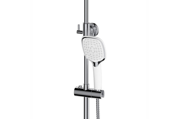 Душевая стойка Haiba HB24805-8, белый/хром в современном стиле