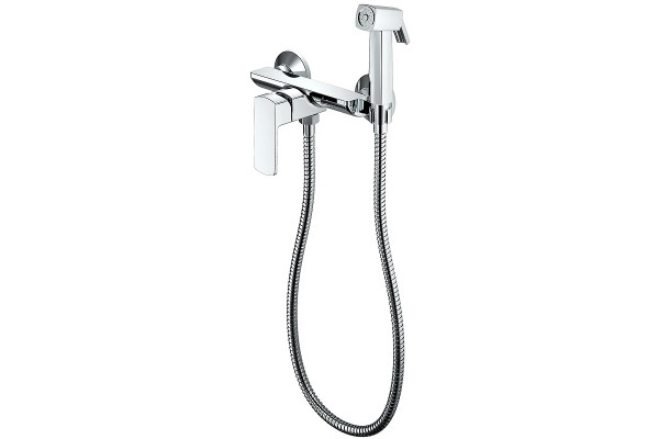 Гигиенический душ Haiba HB55176, со смесителем, хром в современном стиле