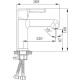 Смеситель для раковины Haiba HB10814-7, черный, однорычажный, высота излива 8.7 см