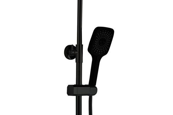 Душевая стойка Haiba HB24615-7, черный в современном стиле