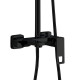 Душевая стойка Haiba HB24615-7, черный в современном стиле
