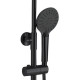 Душевая стойка Haiba HB24814-7, черный в современном стиле