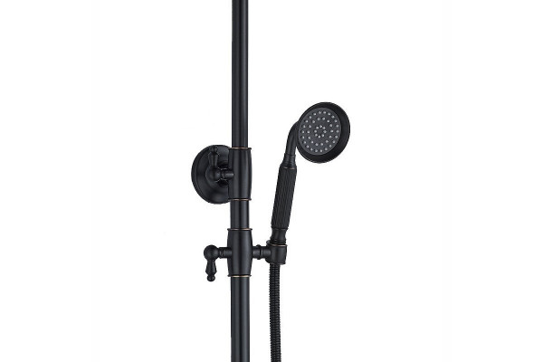 Душевая стойка Haiba HB24181-7, черный в стиле ретро