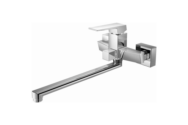 Смеситель для ванны Haiba HB22191, хром, длина излива 35.8 см
