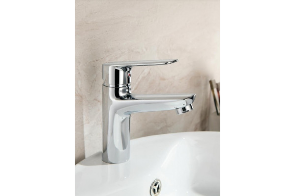 Смеситель для раковины Haiba HB10506, хром, однорычажный, высота излива 9.5 см
