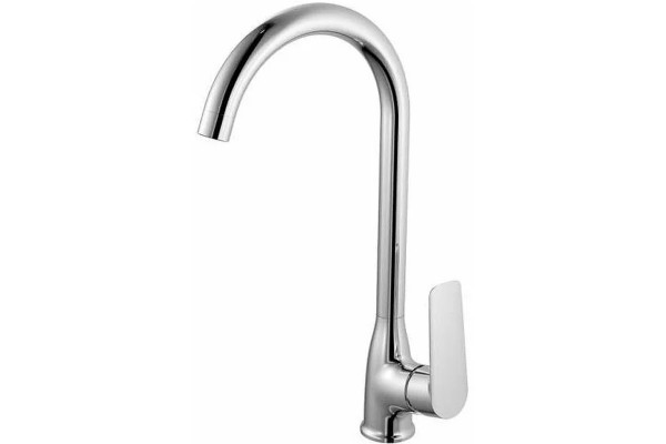 Смеситель для кухни Haiba HB70506, хром, однорычажный, высота излива 29.4 см, длина излива 17.9 см