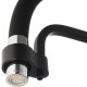 Смеситель для кухни Haiba HB76857, черный, однорычажный, высота излива 23.3 см
