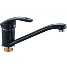 Смеситель для кухни Haiba HB4921-7, черный, однорычажный, высота излива 13.7 см
