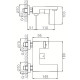 Смеситель для ванны Haiba HB60803-7, черный, однорычажный, длина излива 16.1 см