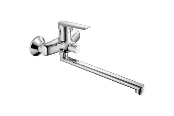 Смеситель для ванны Haiba HB22198, хром, длина излива 33 см