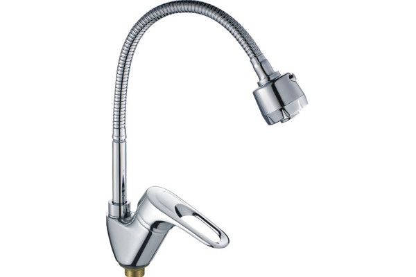 Смеситель для кухни Haiba HB4304-3, хром, однорычажный, высота излива 19.4 см