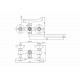 Смеситель для ванны Haiba HB2125, хром, двухвентильный, длина излива 32 см