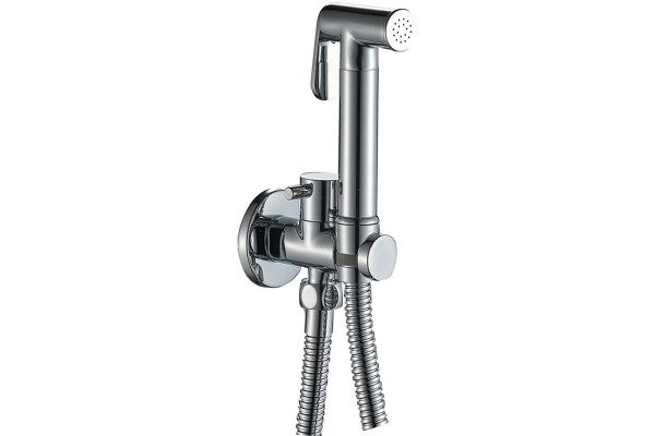 Гигиенический душ без смесителя Haiba HB5501, хром в современном стиле