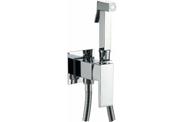 Гигиенический душ со смесителем Haiba HB5512, хром в современном стиле