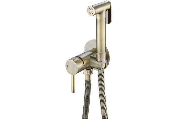 Гигиенический душ со смесителем Haiba HB5511-4, бронза в современном стиле