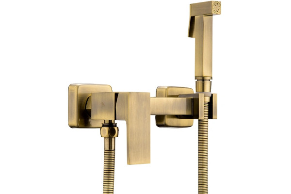 Гигиенический душ со смесителем Haiba HB5513-4, бронза в современном стиле