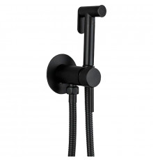 Гигиенический душ со смесителем Haiba HB5511-7, черный в современном стиле