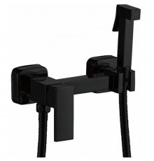 Гигиенический душ со смесителем Haiba HB5513-7, черный в современном стиле