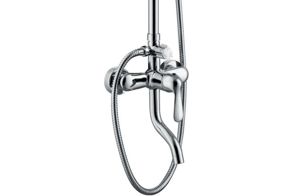 Душевая стойка Haiba HB2405, хром, шланг 150 см