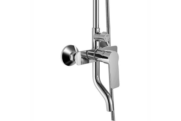 Душевая стойка Haiba HB2414, хром, шланг 150 см