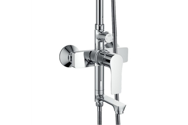 Душевая стойка Haiba HB2415, хром, шланг 150 см