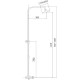 Душевая стойка Haiba HB2418, черный, 3 режима