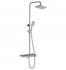 Душевая стойка Haiba HB2419, белый, шланг 150 см, 3 режима